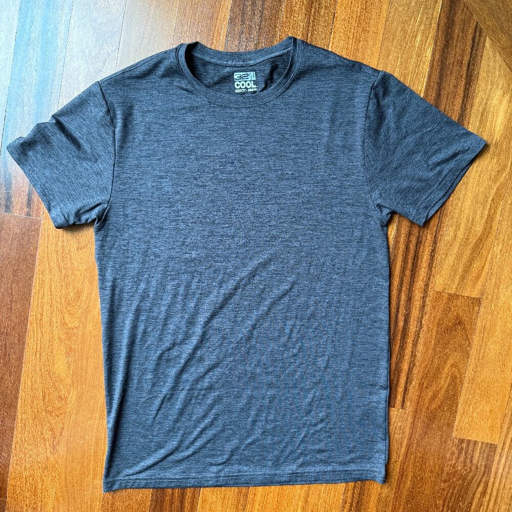 32 Degrees Sz S Cool Grey Heathered SS T-shirt
